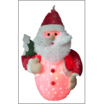 50 CM. Santa Toy Ornament Music and Led Snow fall